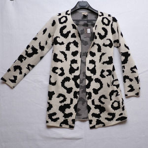 Escio Cardigan Ovory Black Open Small